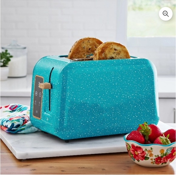 The Pioneer Woman Other - The Pioneer Woman Digital 2-Slice Toaster with Digital Display, Teal Speckle